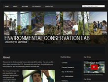Tablet Screenshot of environmentalconservationlab.com